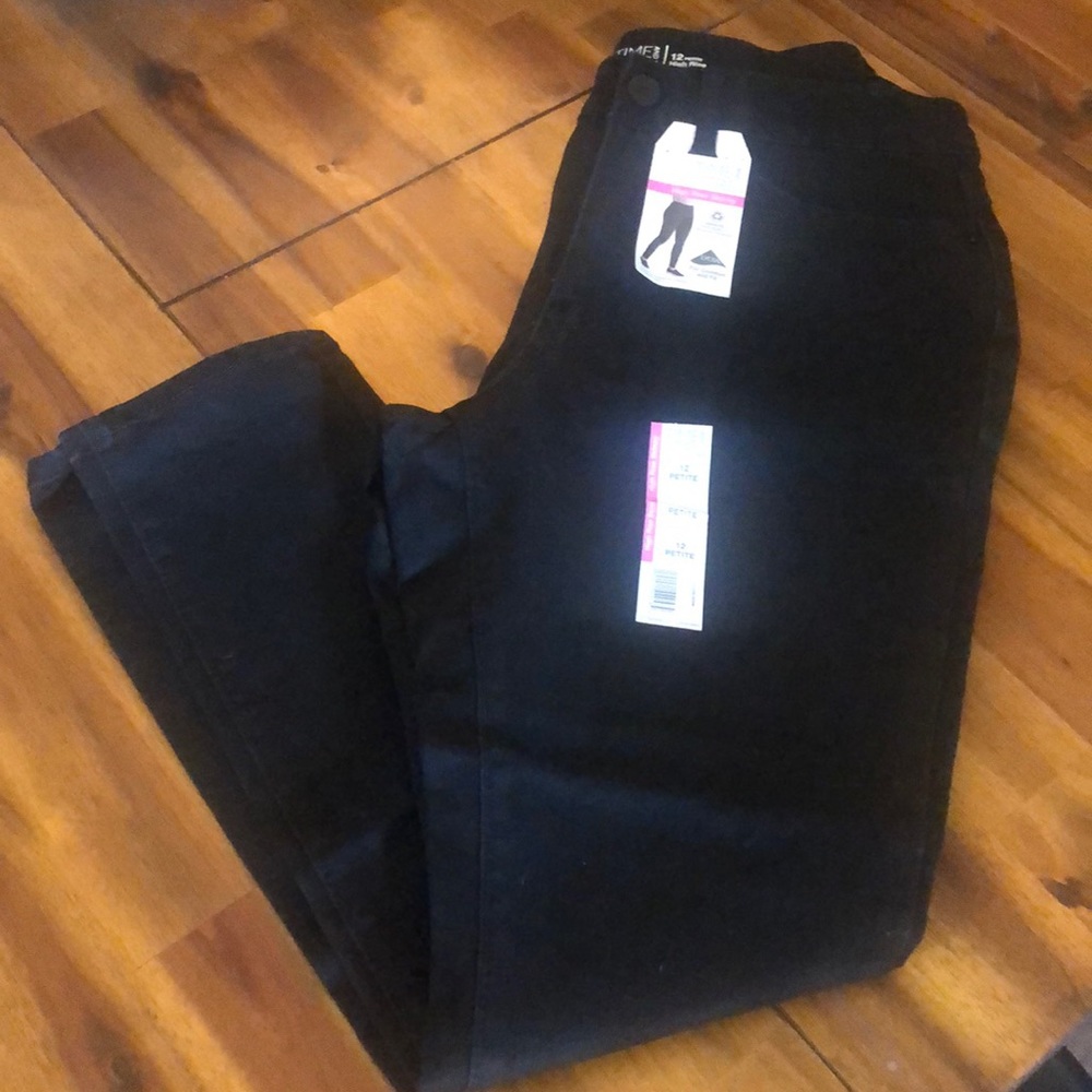 Time and Tru Black skinny Jeans size 12 petite